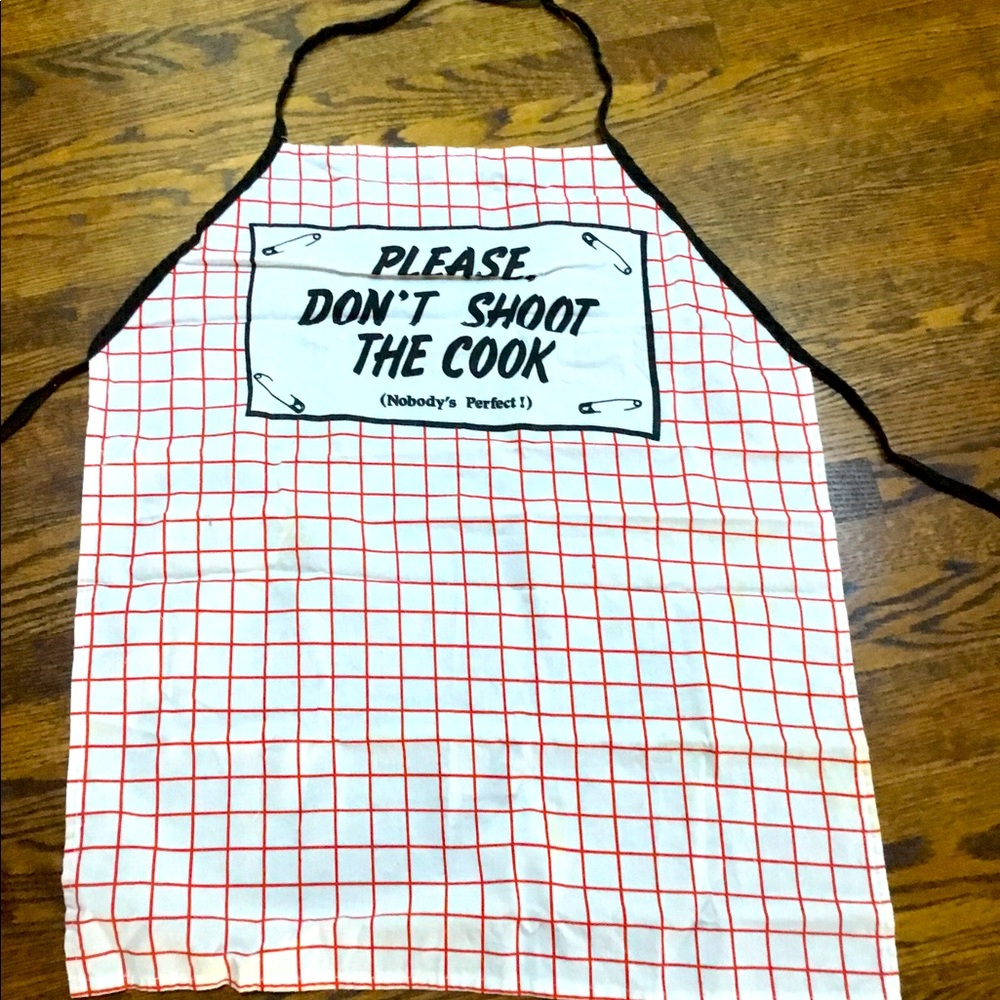 Red and White Novelty Vintage Apron